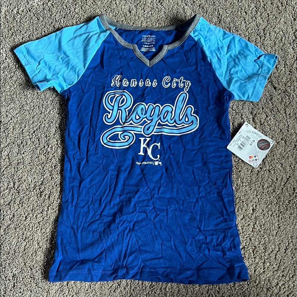 Kansas City Royals Girls' Blue Short-Sleeve Team Tee